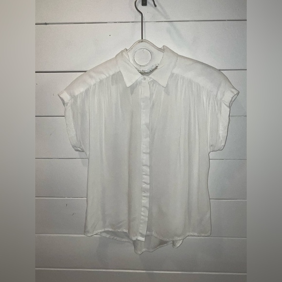 COMPAÑIA FANTASTICA white blouse size S - Picture 6 of 13